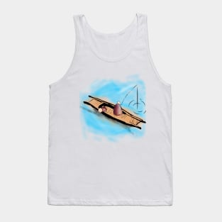 Dad and child in the boat Tank Top